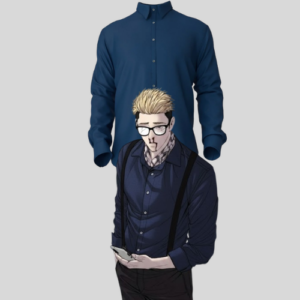 เสื้อเชิ้ตแขนยาวสีกรมท่า